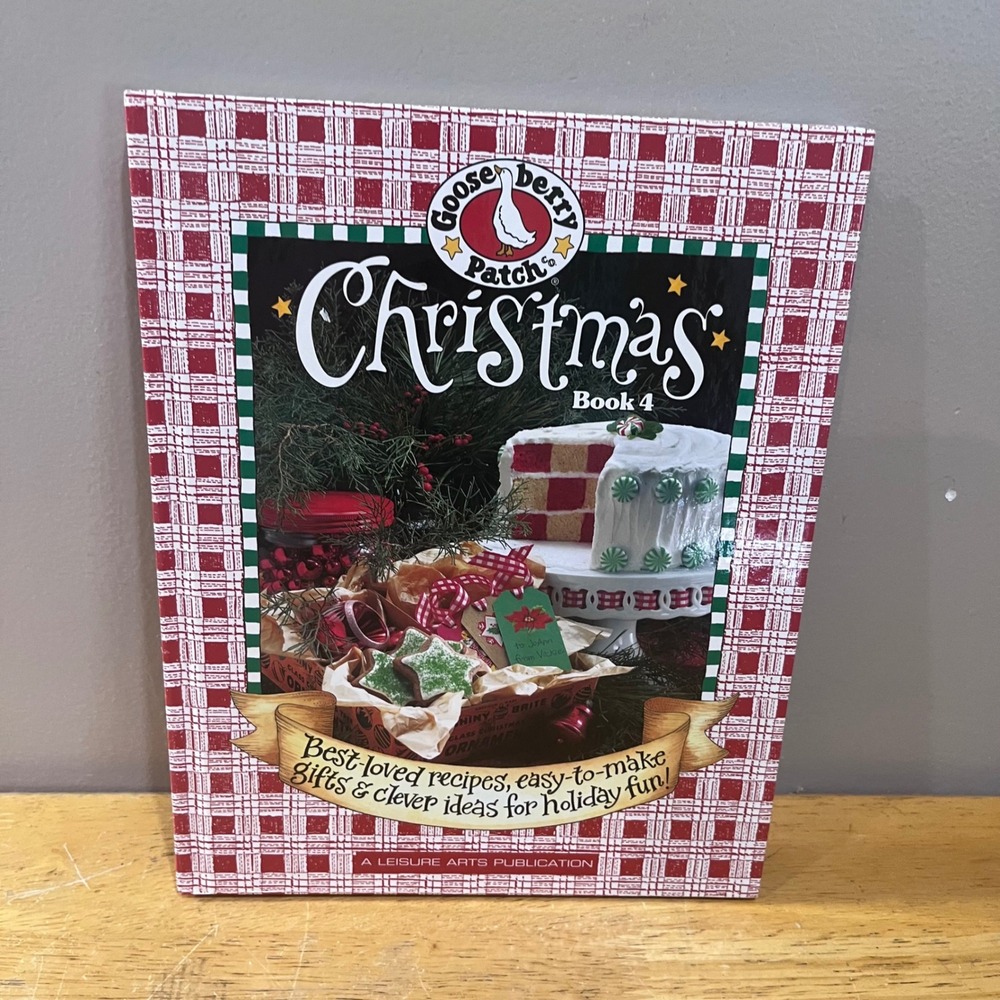 Vtg Gooseberry Patch Christmas Book 4 Hardcover Cookbook Holiday‎ Crafts 2002
